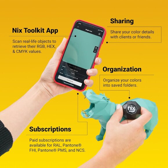 Nix Mini 3 Color Sensor Colorimeter - Portable Color Matching Tool - Dust Debris - Picture 5 of 10